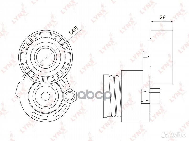 Натяжитель ремня навесного оборудования lynxaut