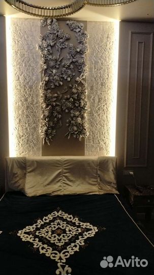 Роскошный декор стен, индивидуальность интерьера