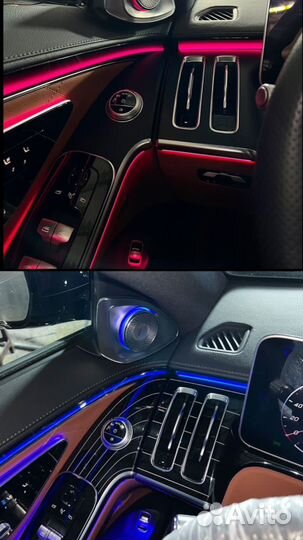 Тюнинг мерседес 223 подсветки дерево