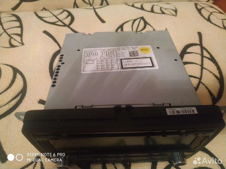 Штатная магнитола на volkswagen