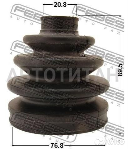 Пыльник шрус наружный комплект 76.8X89.5X20.8 ford