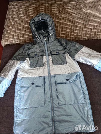 Пальто демисезонное для девочки 128 134