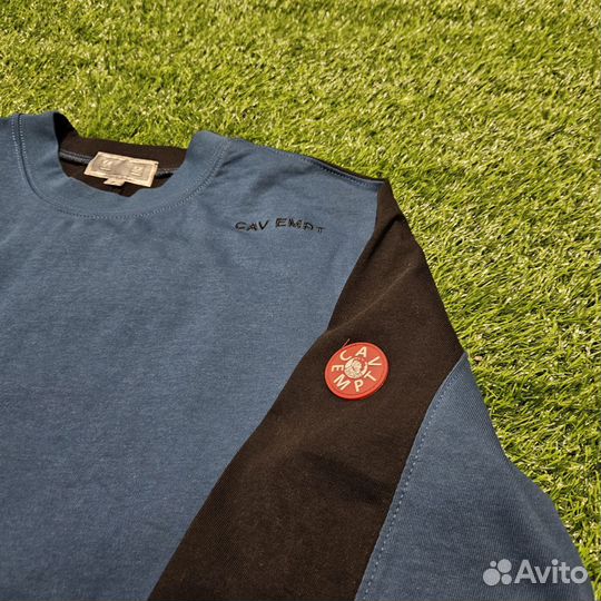 Лонгслив cav empt синий базовый