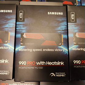 4TB Samsung 990 PRO c радиатором (SSD PS5 и PC)