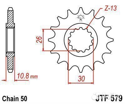 JT Звезда цепного привода JTF579.15