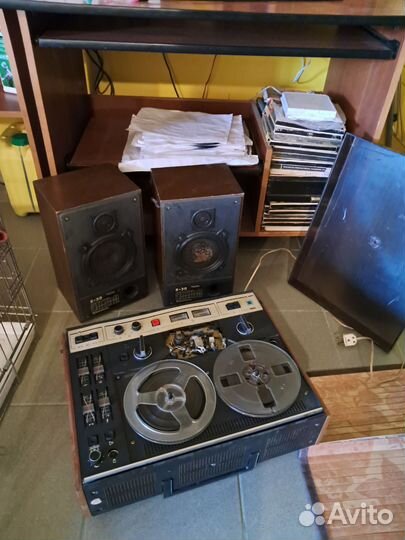 Бабинный магнитофон СССР