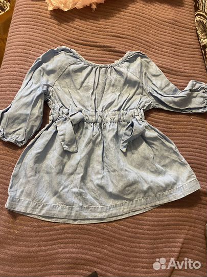 Джинсовое платье на девочку zara