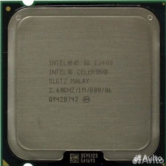 Процессор Intel Celeron E3400(775, 2600MHz, 2c/2t)