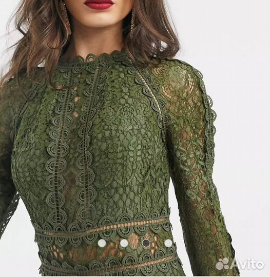 Платье-футляр кружевное ASOS