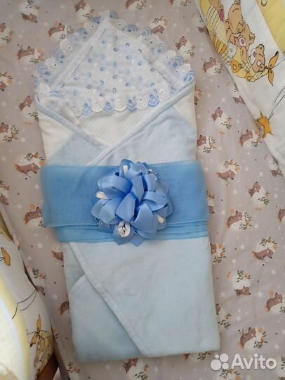 Конверт на выписку летний для мальчика