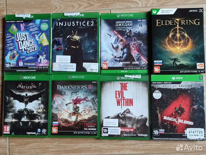 Игры на Xbox One. Цена/Наличие в тексте
