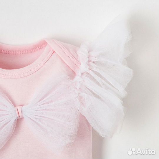 Боди Крошка Я 'Lovely girl', розовый, р.22, рост 62-68 см