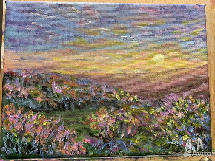 Картина акрилом на холсте