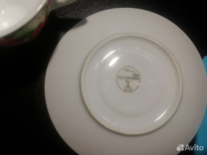 Чашка с блюдцем керамическая