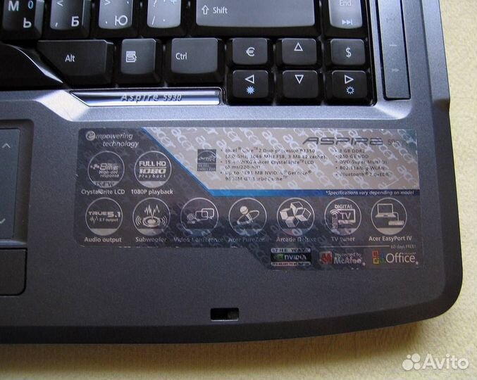 Acer 5930G / 2,8GHz / 4GB / SSD 128GB