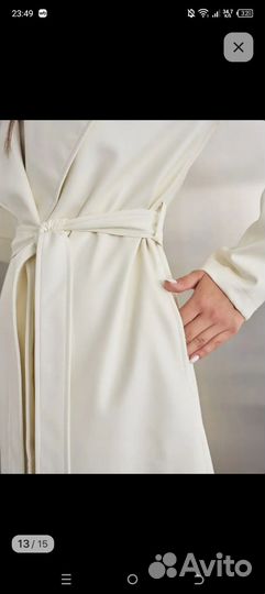 Кожаный тренч женский