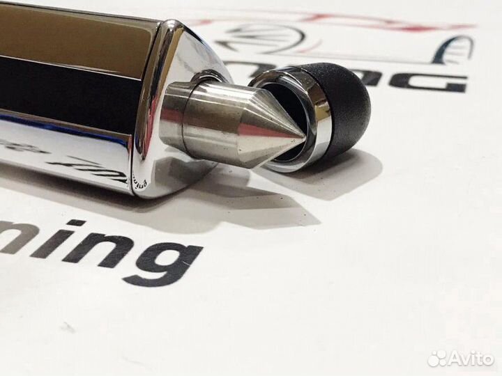 Табличка под номер телефона в авто черная