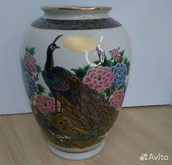 Японская ваза Кутани винтаж