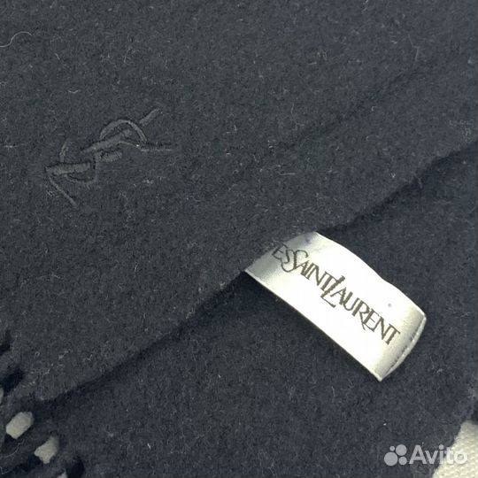 Винтажный шерстяной шарф Yves Saint Laurent