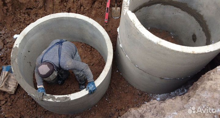 Септик из жби колец: монтаж под ключ