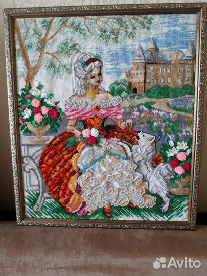 Вышивки бисером, лентами, нитями на заказ