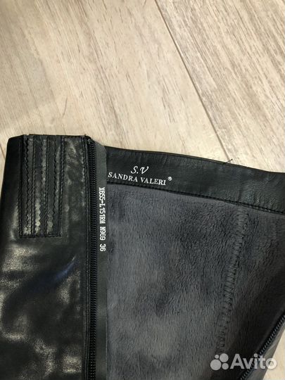 Сапоги кожаные натуральные