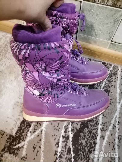 Зимние сапоги для девочки 35