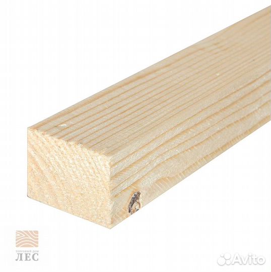 Брусок обрезной сухой хвоя 1 сорт 50х50х6,0