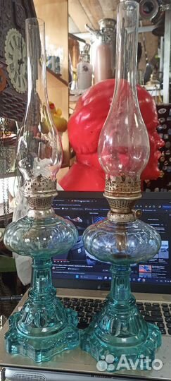 Керосинка стеклянная люкс