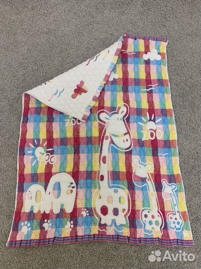 Одеяло детское 96х71 см двухстороннее Новое