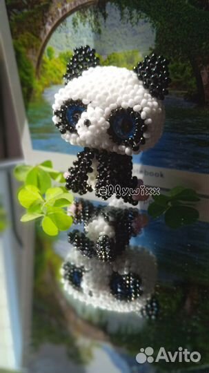 Панда из бисера