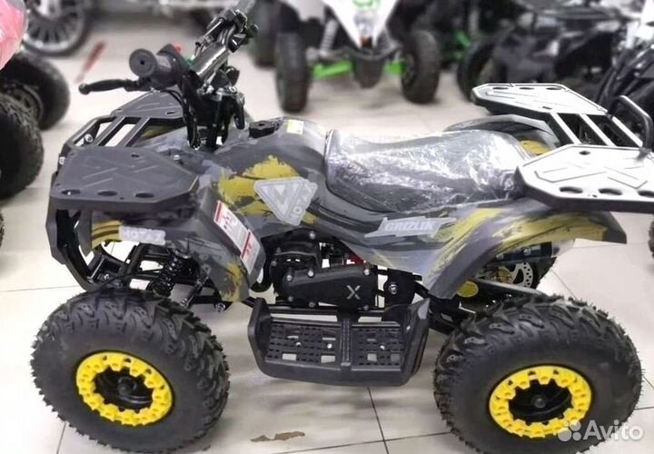 Детский квадроцикл Mini Grizlik X16 (PS) желтый