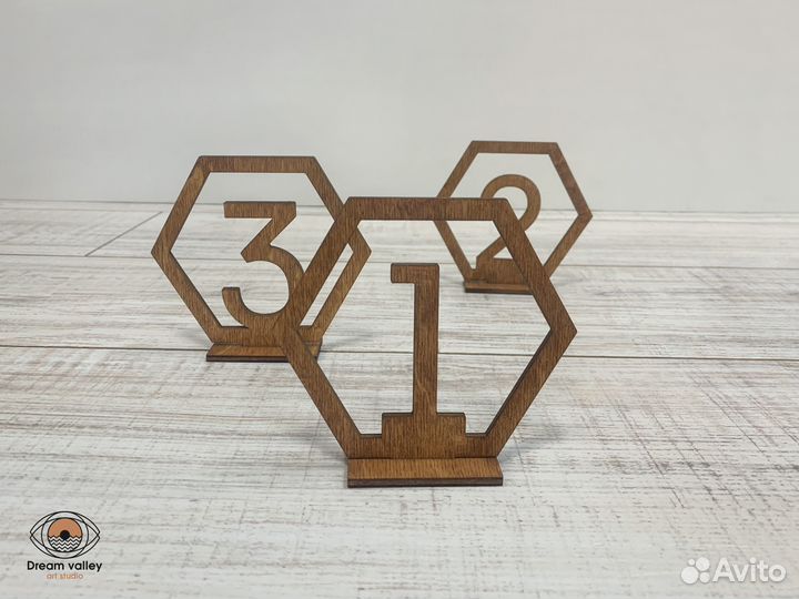 Номерки на стол для баров, ресторанов, на свадьбу