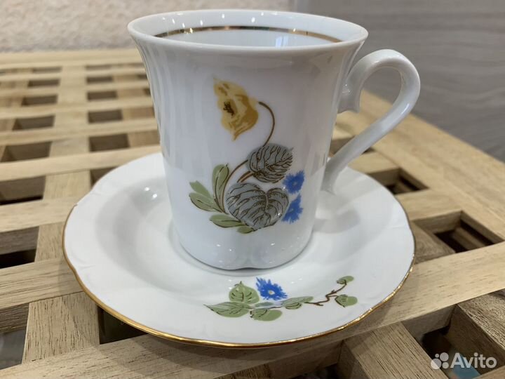 Сервиз кофейный гдр jlmenau на 6 персон