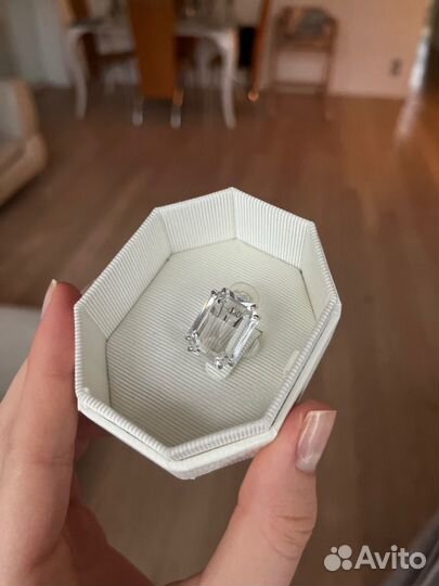 Swarovski клипса. Одиночная серьга