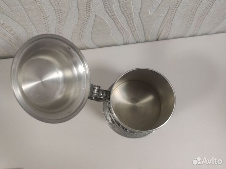 Кружка для пива коллекционная с крышкой 