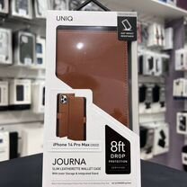 Чехол Uniq iPhone 14 Pro Max Journa Heritage Brown