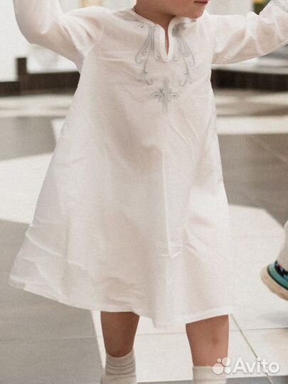 Рубашка для крещения размер 86-98