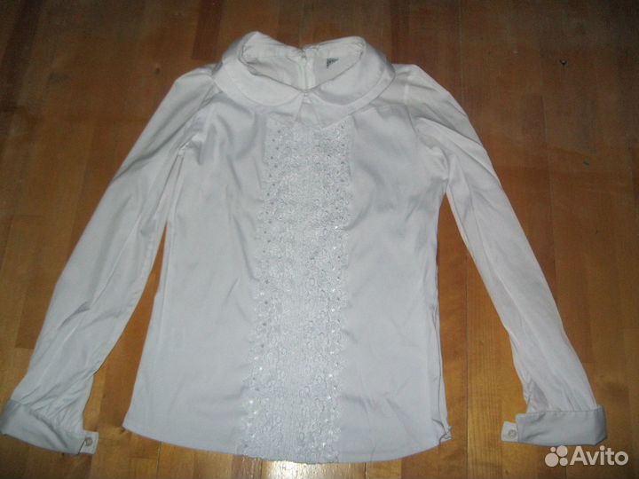 Белая блузка для школы (р. 152)