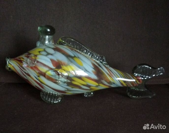 Штоф рыбка стекло СССР