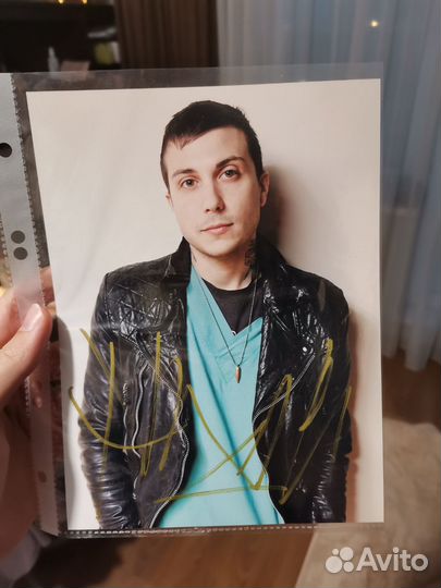 Автограф Frank iero Фрэнк айеро my chemical mcr