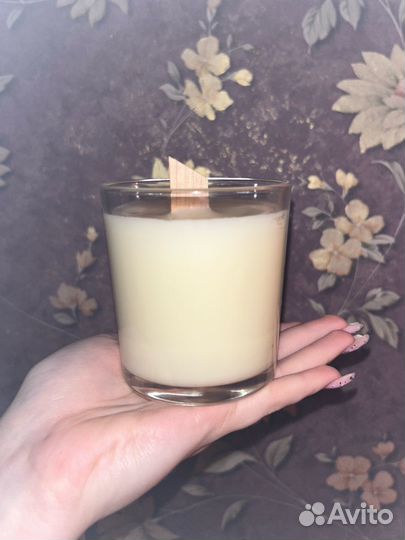 Соевая ароматическая свеча в стакане 250 мл