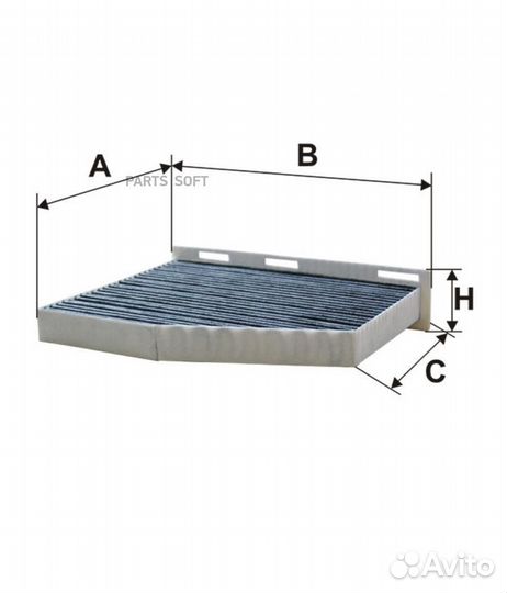 Filtron K1211A Фильтр салона угольный