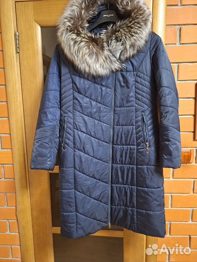 Пуховик зимний длинный женский