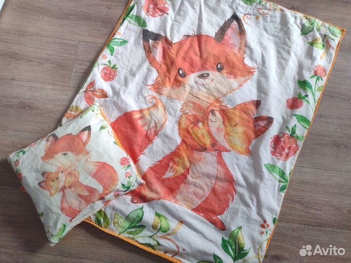 Комплект для новорожденного одеяло подушка