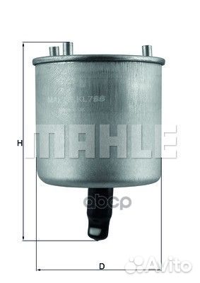 Фильтр топливный KL788 Mahle/Knecht