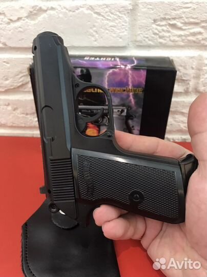 Пистолет зажигалка Walther 1в1 металлический