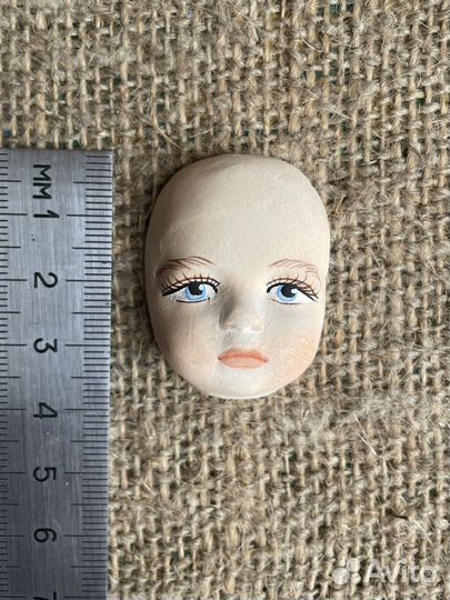 Личико для ватной игрушки, Дед Мороз, Снегурочка