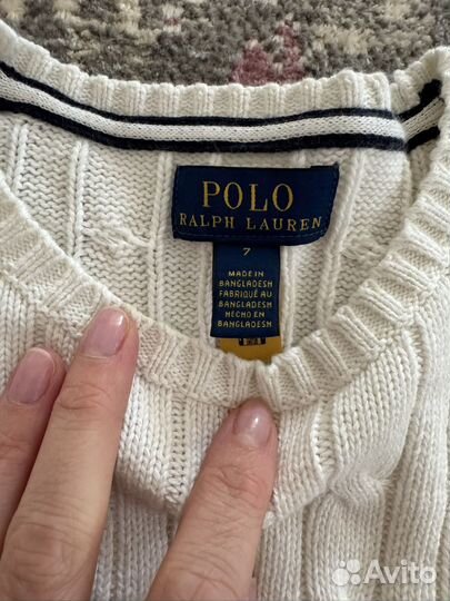 Свитер 7 лет polo ralph