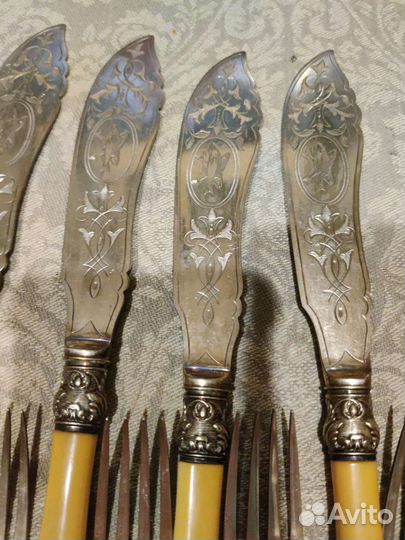 Столовый набор для рыбы. Большой